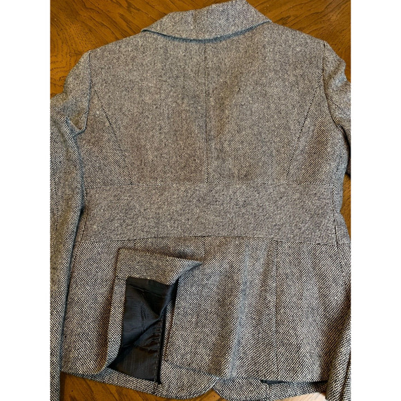 The Limited Womens Blazer Size 0 Grey Wool Blend - Picture 7 of 14